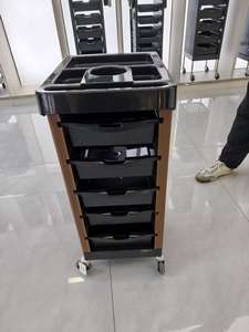 Chariot de rangement de salon à 5 niveaux durable en plastique, équipement de salon de coiffure, vente en gros d'usine - Product Image 6