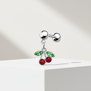 Nuovo <span class=keywords><strong>Design</strong></span> Gioielli per Piercing all'Orecchio, Orecchino a Ciliegia per Cartilagine e Trago, Gioielli alla Moda per Uomo e Donna, Anello per Orecchio Helix - Product Image 2