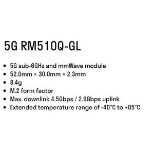 RM510Q-GL Qualcomm SDX62 5G Sub-6GHz M.2 <span class=keywords><strong>IoT</strong></span> modul FCC/IC/CE/JATE/PTCRB bersertifikat | Untuk Router CPE <span class=keywords><strong>IoT</strong></span> industri - Product Image 3