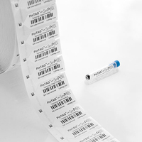 Étiquettes adhésives cryogéniques pour échantillons d'azote avec codes-barres, autocollants de microcentrifugeuse, flacons froids de biobanque et chaînes de flacons en verre pour le secteur de la santé