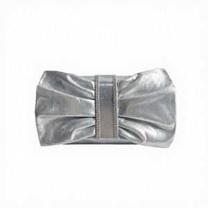 Fashionable Canvas Leather Evening Handbag Letter Pattern Cotton Lining Sling Shoulder Bag for Parties - Product Image 3