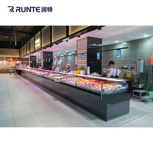 Gran valor para el dinero Gabinete de exhibición de carne fresca Refrigerador de exhibición de carne Refrigerador de exhibición abierta - Product Image 2