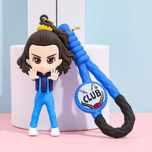 Nuevo Llavero de Stranger Things, Flor que Come Hombres, <span class=keywords><strong>Eleven</strong></span>, <span class=keywords><strong>Dustin</strong></span>, Muñeco <span class=keywords><strong>Eleven</strong></span>, Colgante Hecho a Mano, Regalo - Product Image 2