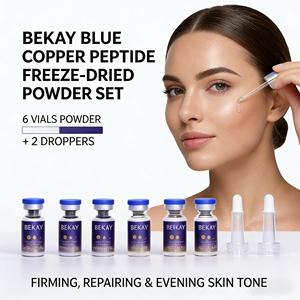 GHK-Cu Péptido de Cobre Azul en Polvo Liofilizado, Niacinamida, Ácido Hialurónico, Suero Facial Antienvejecimiento y Reparador, Polvo Liofilizado - Product Image 3