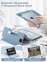 Trackpad détachable clavier sans fil magnétique PU PC étui pour tablette ensemble avec porte-crayon pour Apple iPad Pro 11 pouces 2021/20/18