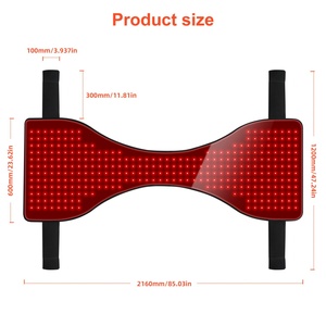 Couverture de thérapie par lumière rouge pour chevaux 660nm 850nm, coussin infrarouge dorsal pour la récupération musculaire et la gestion de la douleur chez les chevaux - Product Image 3