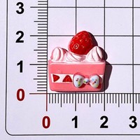 Cabochon en résine à dos plat motif lapin mignon et gâteau, pour scrapbooking DIY, nœuds pour cheveux, autocollants pour tasses et décoration de coques de téléphone