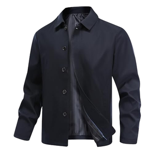 Custom Single Button Turn-Down Collar <b>Men's</b> <b>Jacket</b> Casual <b>Smart</b> Fit Lightweight Fashion Outerwear Coat - Product Image 1