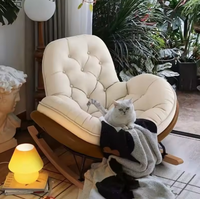 Fauteuil à bascule Penguin, canapé paresseux, pour balcon, maison, sieste de l'après-midi, relaxation, fauteuil inclinable décontracté, salon, chambre à coucher