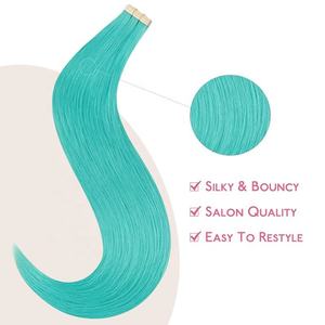 Extensions de cheveux brésiliens vierges à double trame, ondulées, aspect naturel, double face, blondes bouclées, invisibles, couleur personnalisée - Product Image 3