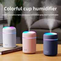 Humidificateur d'air mécanique USB compact et créatif avec désinfection et aromathérapie pour hôtels et voitures, en plastique, arrêt automatique