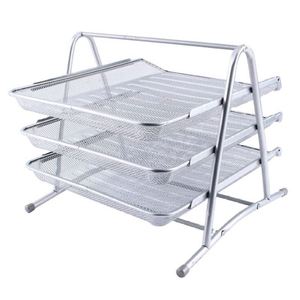 Hot Sale Office Supplies Accessories Drawer-type 3 4 Tier Stackable Mesh Sliding <b>Document</b> Tray - Product Image 3