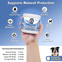 Permen Kunyah Lunak Pencegah Kutu dan Tungau untuk Anjing, Mendukung Imunitas, Kesehatan Kulit dan Sendi, Tidak Beracun, Perlindungan Harian dari Kutu dan Tungau, Perawatan Kesehatan