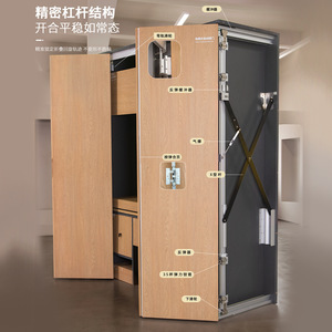Third Generation Folding Butterfly Door <b>Hardware</b> Stainless Steel Aluminum Alloy Double Damper Track Ceiling Mount <b>Wardrobe</b> Doors - Product Image 2