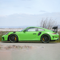 Kit carrosserie large style GT3 RS en fibre de carbone pour Porsche 911 991.1 modifiée et améliorée, comprenant pare-chocs, capot, ailes, aileron GT et jupes latérales