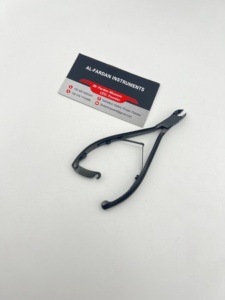 Nouvel arrivage : Coupe-cuticules professionnel noir couleur plasma, lame incurvée et affûtée avec verrouillage, pince à ongles pour manucure - Product Image 5