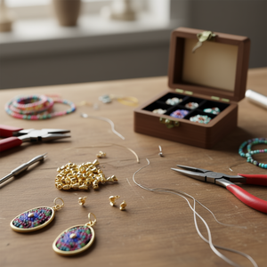 Fermaglio per orecchini Ilan 10 mm color oro, accessorio per la creazione di pendenti - Product Image 3