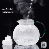 Carafe en verre transparente écologique à haute capacité