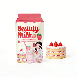 Nouvelle Boisson Santé 2026 Faible en Sucre Saveur Crème de Fraise, Poudre de Lait Beauté, Collagène, Ashwagandha, Glutathion, Complexe pour Soins de la Peau - Product Image 1