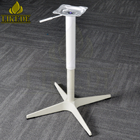 Pieds de table en aluminium blanc en forme de X, base de table pivotante moderne pour salle à manger, café, bureau, mobilier