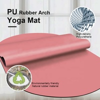 Tapis de yoga Sansd avec logo personnalisé, 5 mm d'épaisseur, ovale, rond, antidérapant, anti-déchirure, respectueux de l'environnement, en caoutchouc PU, pour la remise en forme, le Pilates, la gym, les exercices