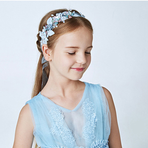 de alta calidad hermoso pelo bandas elegante baile diademas flor chica de los niños de la boda casco - Product Image 5