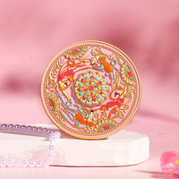 Miroir compact en métal personnalisé au design moderne Miroir cosmétique de poche encadré par sublimation personnalisé pour salle de bain Outil de maquillage de voyage