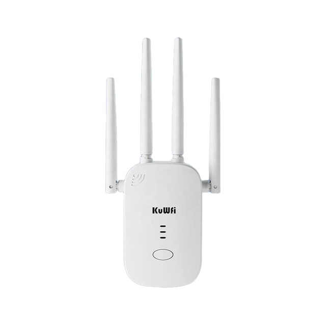 KuWFi 1200Mbps Wireless Extender Home Wifi Repeater with LAN Port Booster Signal Through Wall Repeaters Product