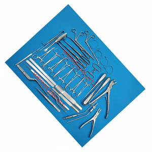 Ensemble d'instruments orthopédiques de base pour chirurgie cérébrale de la colonne vertébrale en acier inoxydable 40/Pcs Outils manuels Expédition rapide à votre porte - Product Image 1