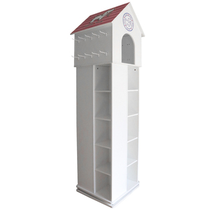 回転Tシャツディスプレイスタンド木製木製回転可能TシャツディスプレイラックRevolve衣料品店ディスプレイラック - Product Image 1