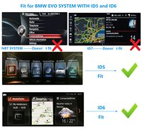 Kit de Rétrofit Décodeur Multimédia Sans Fil CarPlay Android Auto Road Top pour Système BMW EVO ID5 ID6 Années 2017-2020