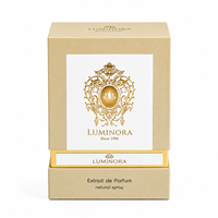 Boîte rigide de luxe personnalisée beige et or pour parfums et marques de beauté haut de gamme