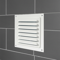 Grille de ventilation extérieure en alliage d'aluminium, étanche à la pluie, avec protection contre le vent, perforée pour la dissipation thermique, plaque de couverture d'échappement