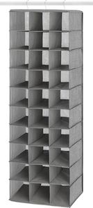 Over Door Hanging Shoe Storage 30 Non-woven Section Hanging Shoe <b>Shelves</b>, Black Anti-slip Shoe Organizer for Closet Household - Product Image 3