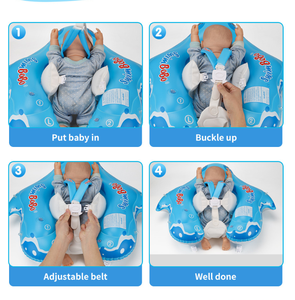 Gratis zwemband voor baby's met zonnekap, opblaasbare babyzwemband, veiligheidsspeelgoed voor in het water, zwemtrainer - Product Image 5