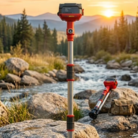 Pompe à eau télescopique sans fil VORAN avec tige d'extension double profondeur à 1-3 sections pour le pompage dans les espaces étroits et profonds