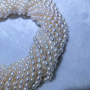 Collar de perlas de agua dulce naturales, collar de hilo de 6-7mm AAAA + blanco rosa púrpura - Product Image 2