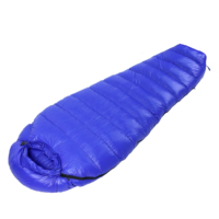 Sac de couchage mummy 90 % duvet blanc pour adultes, idéal pour le camping en extérieur par temps froid, portable, léger et chaud pour l'hiver