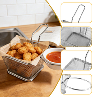 Accessoires de cuisine personnalisés en gros, mini panier de friteuse, panier de friteuse commercial pour restaurant