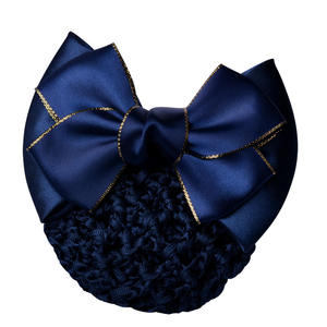Vente chaude affaires femmes cheveux accessoires <span class=keywords><strong>tissu</strong></span> grand nœud papillon filet à cheveux Wrap Bank Barrettes avec cheveux <span class=keywords><strong>Snood</strong></span> Net <span class=keywords><strong>pour</strong></span> les femmes - Product Image 2