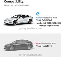 Accessoires de voiture 2022~2025, protection d'écran de navigation 17 pouces et protection d'écran arrière 8 pouces pour Tesla Model X Model S Plaid & Long Range, verre trempé