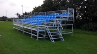 Rentabilité élevée Bonne qualité Échafaudage galvanisé à chaud Portable Sports Métal Tribune Sièges Grenouille FS-DMB-01PF