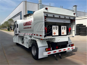 Camión cisterna de gran capacidad para transporte de combustible, con tanque de 3000L-12000L, camión cisterna ISUZU, tanque de almacenamiento de GLP sobre suelo para repostaje en sitios de construcción - Product Image 4