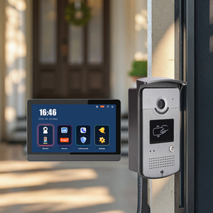 <span class=keywords><strong>Sonnette</strong></span> vidéo avec système d'interphone, déverrouillage RFID, caméra de <span class=keywords><strong>sonnette</strong></span> avec écran de 7 pouces, vision nocturne, téléphone de porte pour villa, vente chaude - Product Image 1