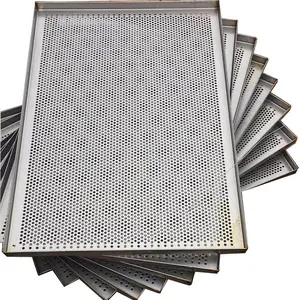 45*65cm aluminum perforated tray integrally formed drying and baking tray
