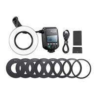 Godox MF-R76 RING76 5000K - Aro de Luz LED Macro, Flash Macro Speedlite para Cámaras DSLR Canon, Sony, Nikon