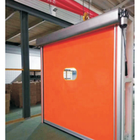 Porte roulante industrielle moderne automatique en tissu PVC haute vitesse auto-réparatrice obturateur de salle blanche extérieur montée rapide action rapide