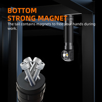 Lampe Frontale LED Rechargeable 600 Lumens à Angle Droit 90 Degrés avec Fonction Magnétique Multiple