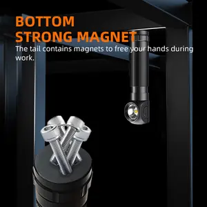 Senter magnet multifungsi led tahan air, lampu senter kepala untuk memancing, bekerja di luar ruangan