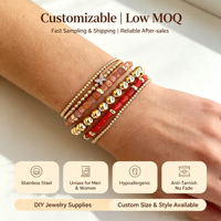 Bracelet en pierres précieuses pour femmes, bracelets perlés de 2 mm et 3 mm avec pierres précieuses en cristal, Pulseras Personalizadas De Acero Inoxidable Non Tarnish